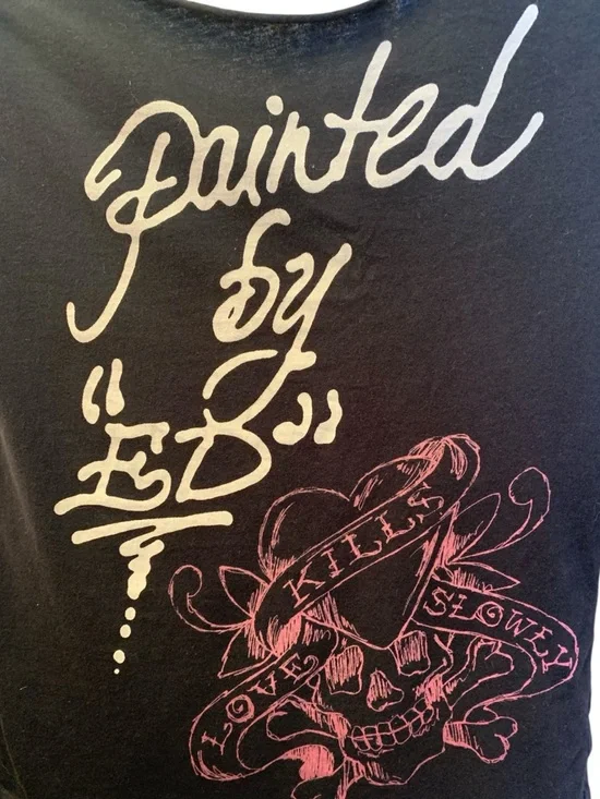 Ed Hardy by Christian Audigier “Love Kills Slowly" Tattoo Design Painted by “ED” - Picture 9 of 9